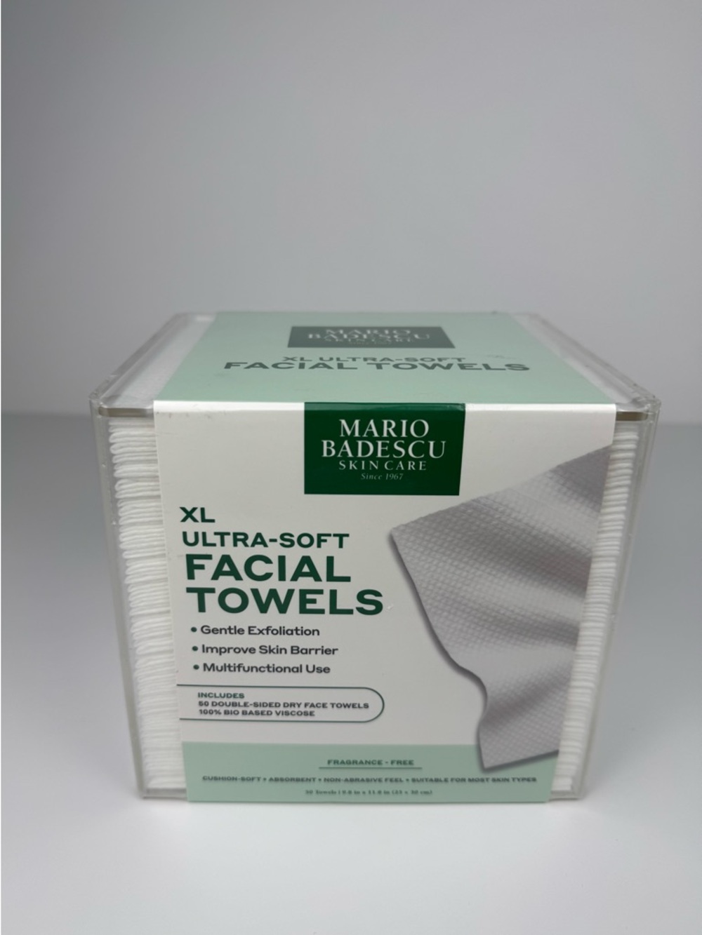 MARIO BADESCU 50pc Face Towels In Acrylic Box Set - Picture 2 of 6